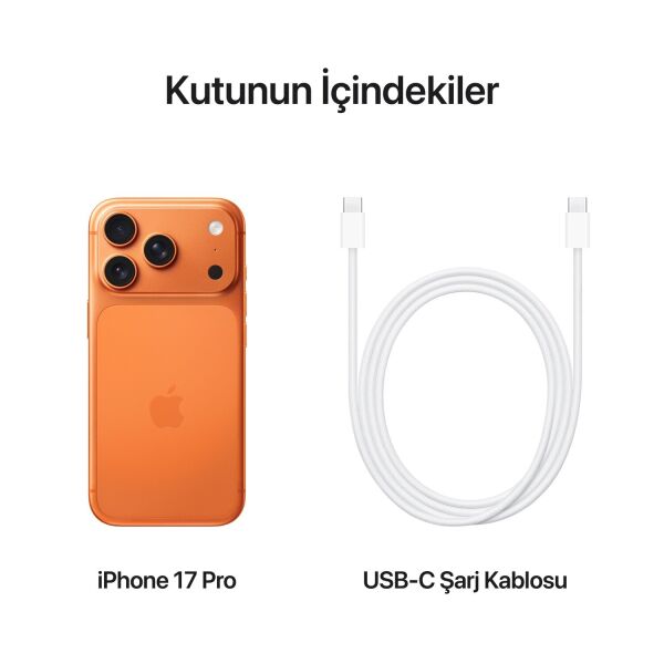 iPhone 17 Pro Kozmik Turuncu - 256GB