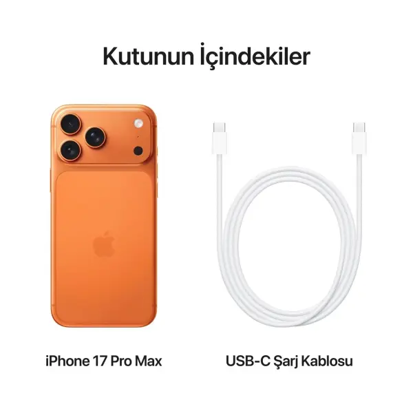 iPhone 17 Pro Max Kozmik Turuncu - 256GB