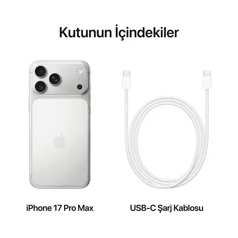 iPhone 17 Pro Max Gumus - 256GB
