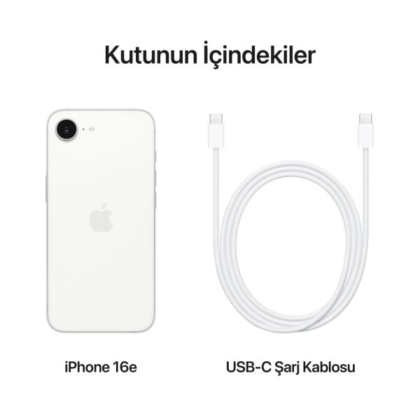 iPhone 16e Beyaz - 128GB