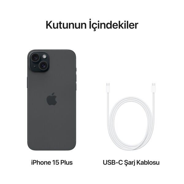 iPhone 15 Plus Siyah - 512GB