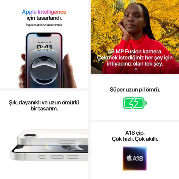 iPhone 16e Beyaz - 512GB