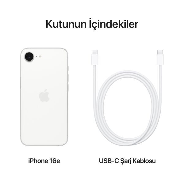 iPhone 16e Beyaz - 512GB